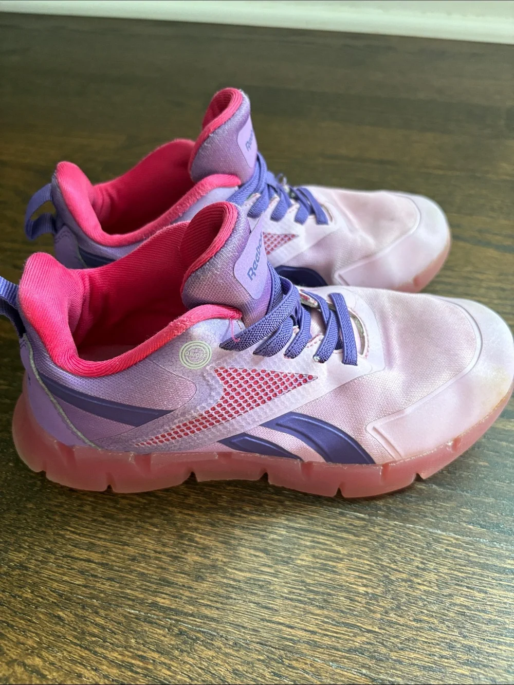 Reebok Pink and Purple Girls' Athletic Sneakers